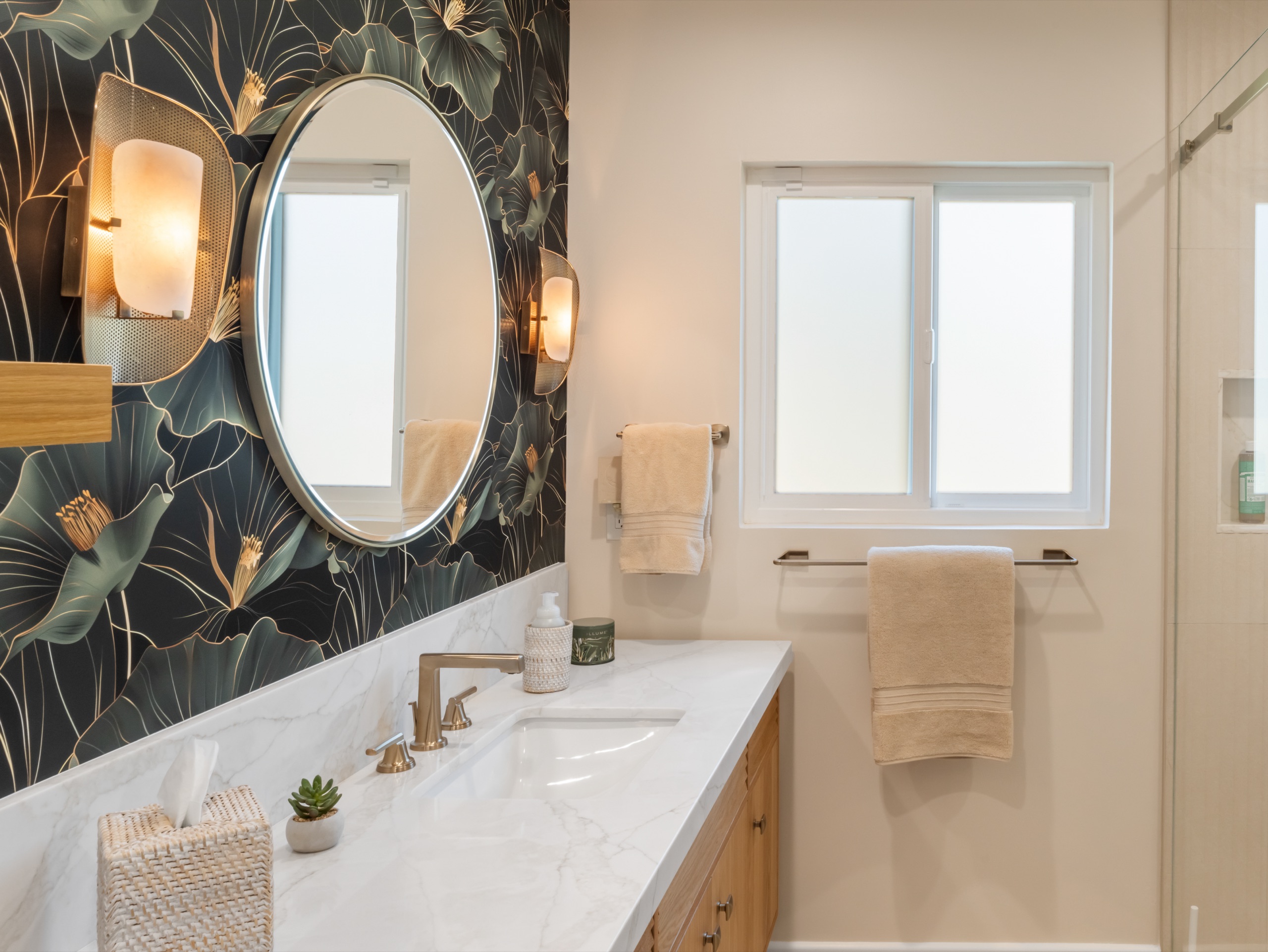 Westchester primary bath — 5blox Interior Design