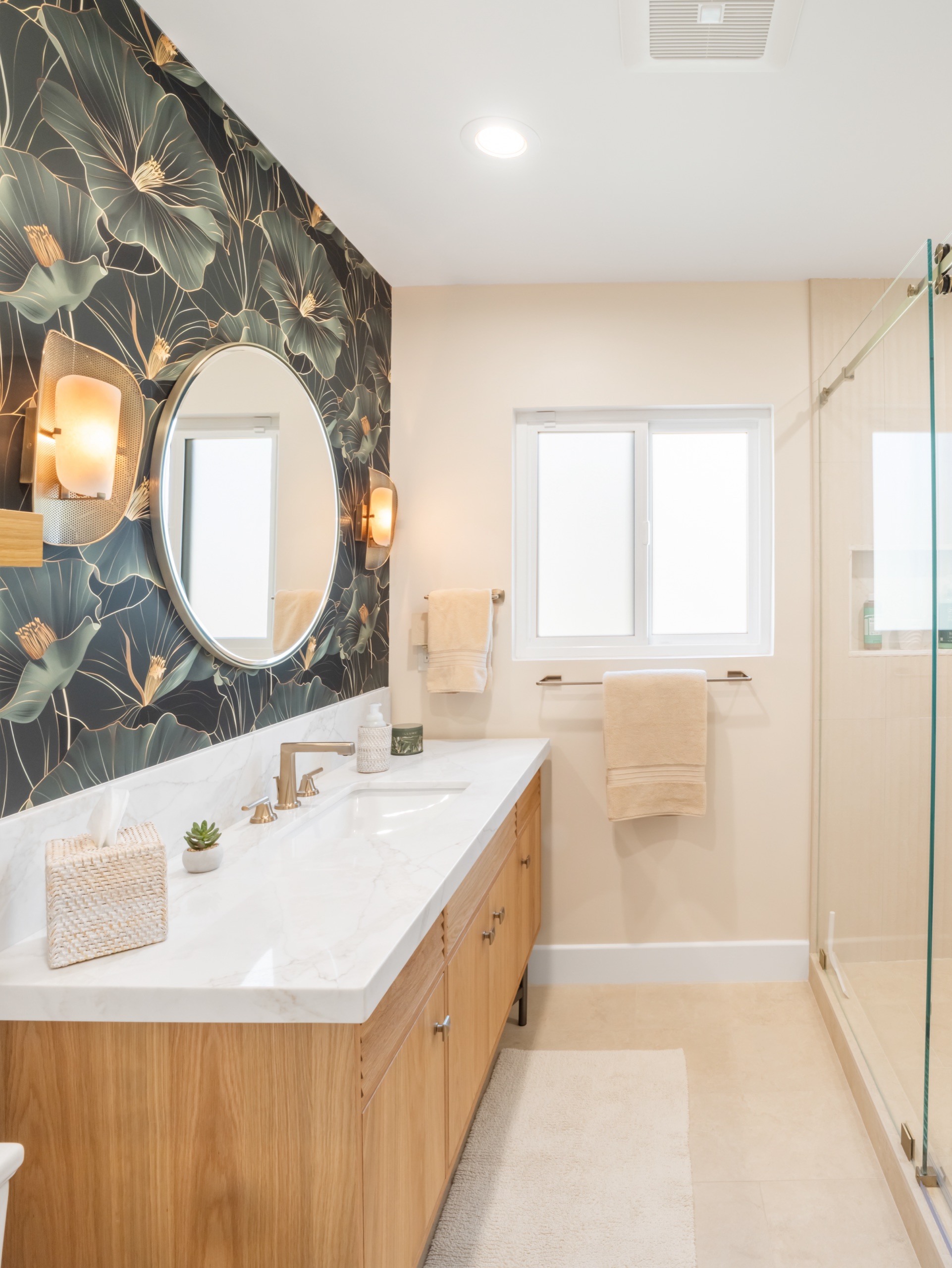 Westchester primary bath — 5blox Interior Design